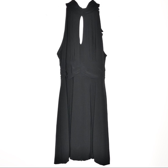 White House Black Market Black Halter Dress - Picture 1 of 8